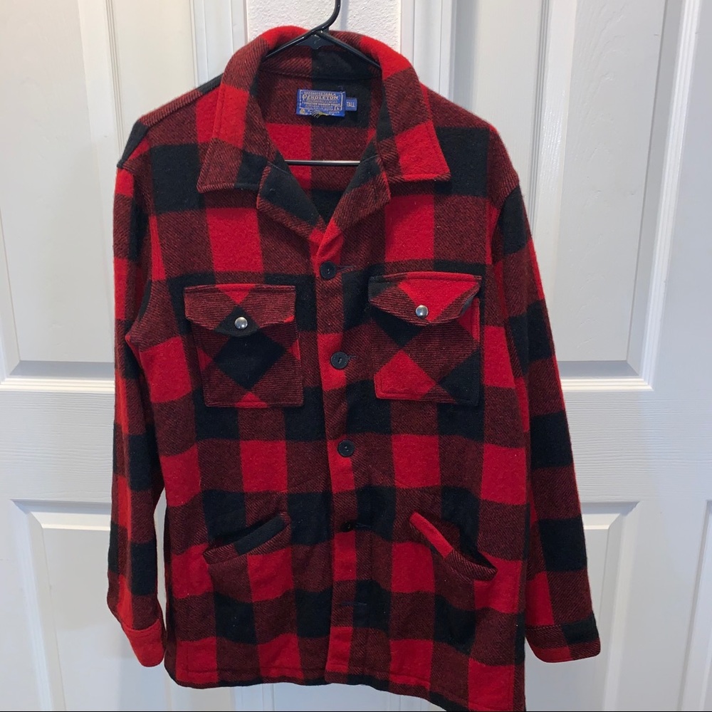 PENDLETON PLAID Wool HUNTING Lumberjack SHIRT